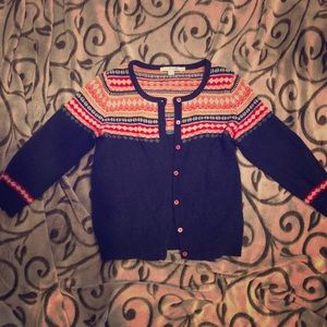 Boden Fairisle Cardigan Size 4 US